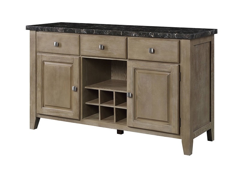 Charnell Marble/Wood Dining Room Set