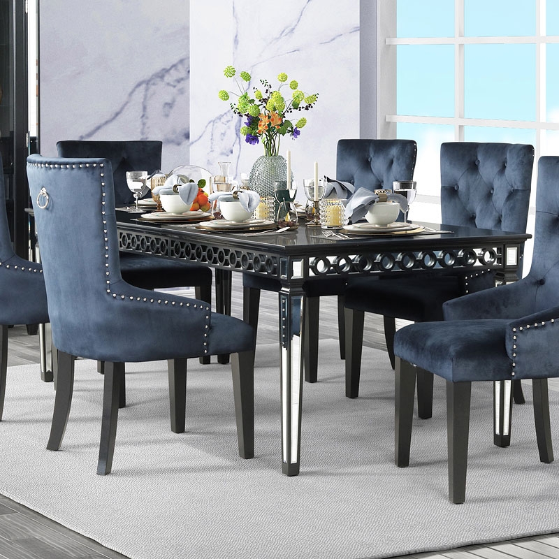 Varian II Wood/Mirror Extendable Dining Table