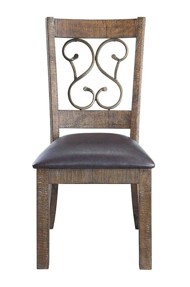 Raphaela PU/Wood Dining Side Chair