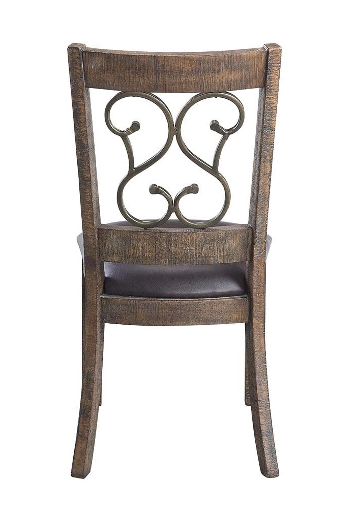 Raphaela PU/Wood Dining Side Chair