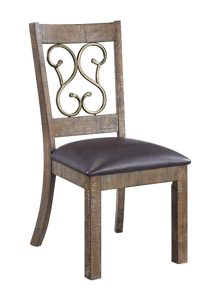 Raphaela Wood/Metal Rectangular Dining Room Set