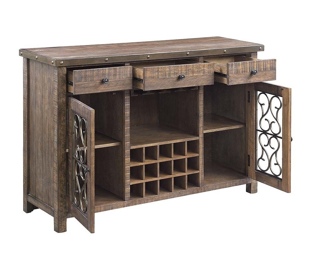 Raphaela Wood/Metal Rectangular Dining Room Set