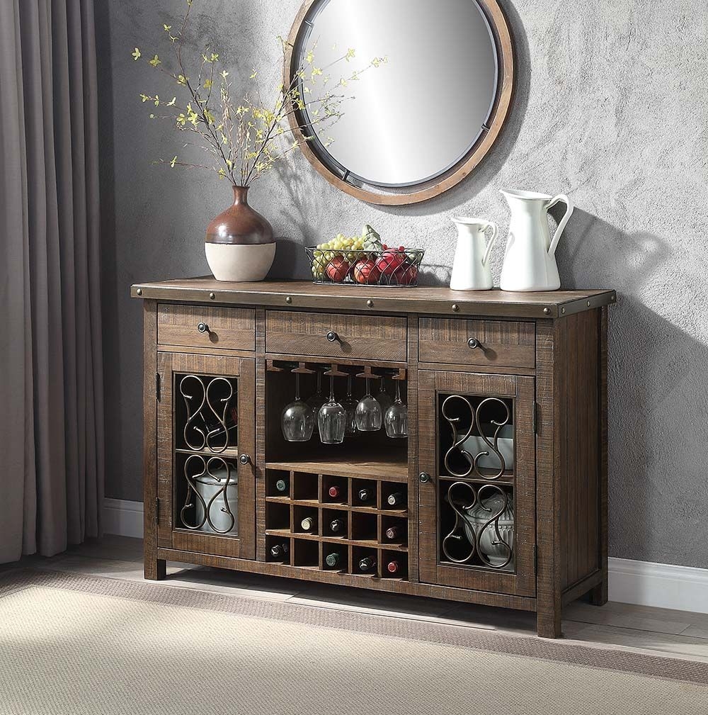 Raphaela Wood/Metal Rectangular Dining Room Set