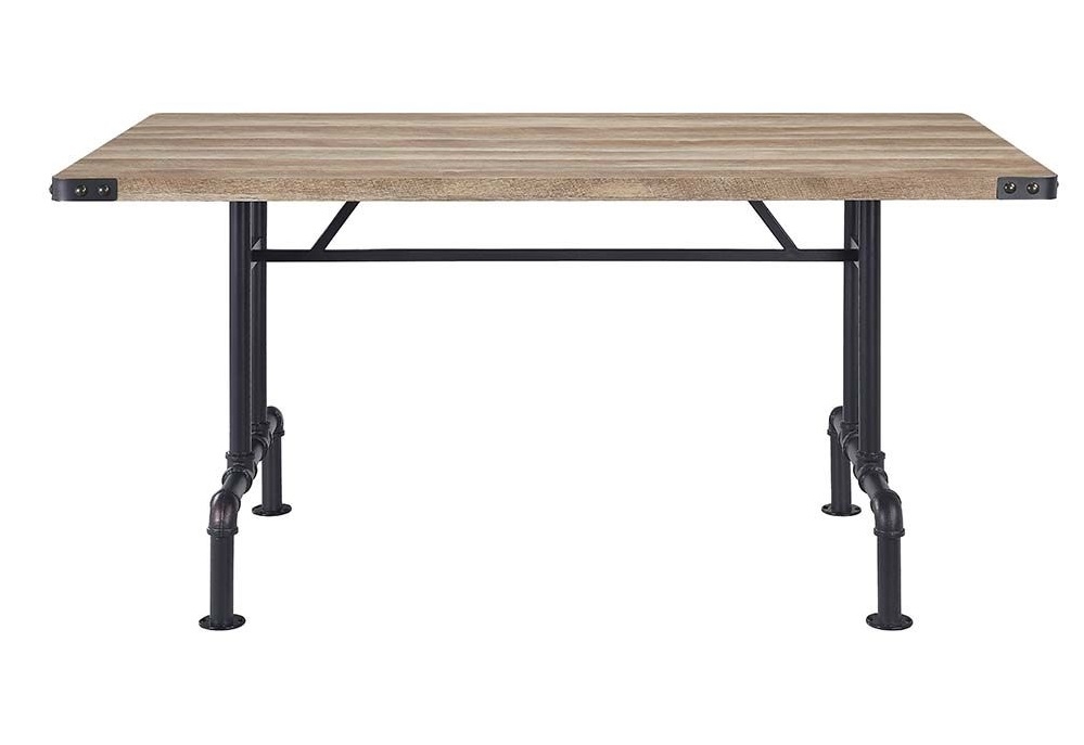 Edina Wood/Metal Rectangular Dining Room Set