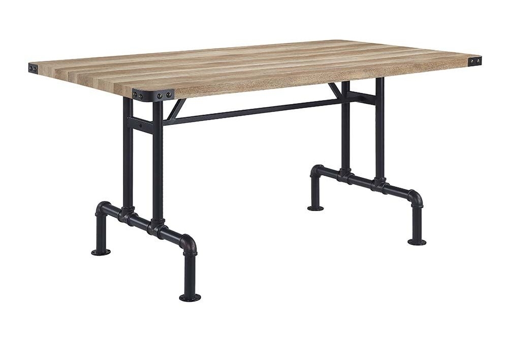 Edina Wood/Metal Rectangular Dining Room Set