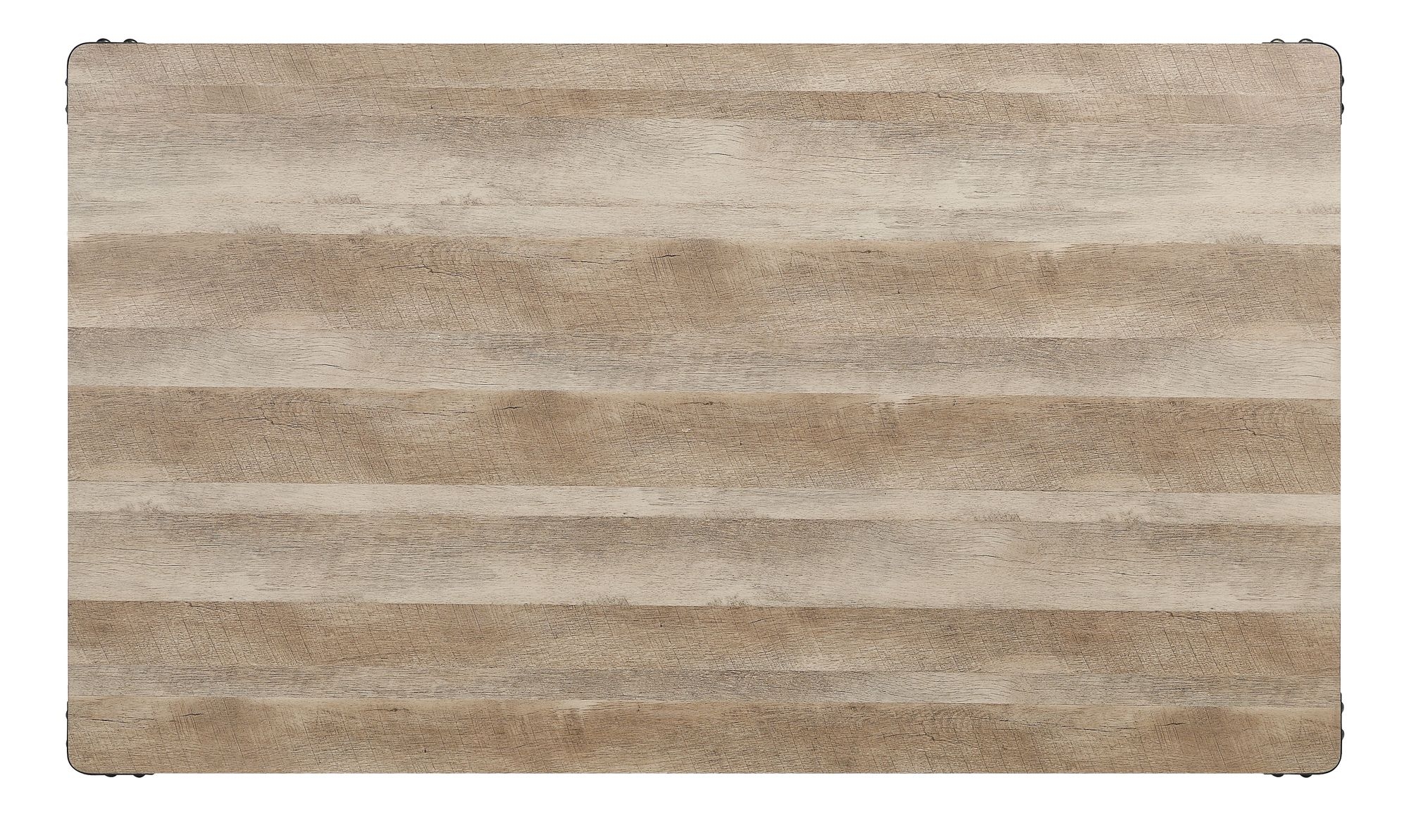 Edina Wood/Metal Rectangular Dining Table