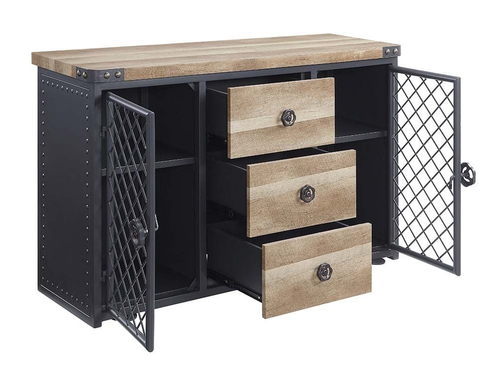 Edina Wood/Metal Rectangular Dining Room Set