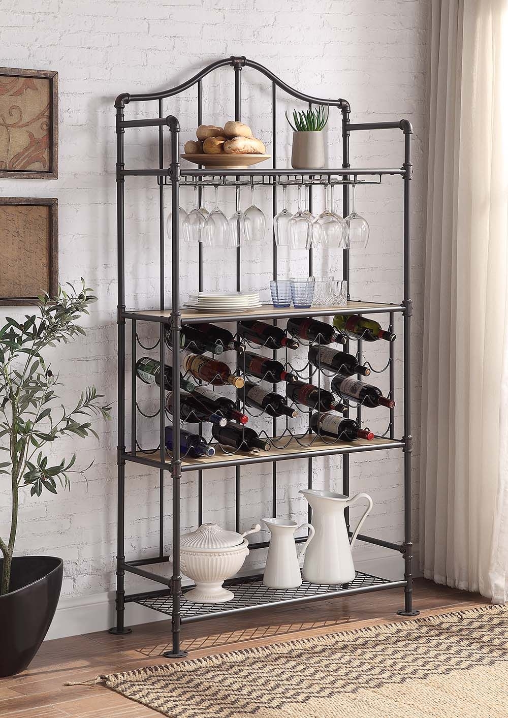 Edina Wood/Metal Rectangular Dining Room Set