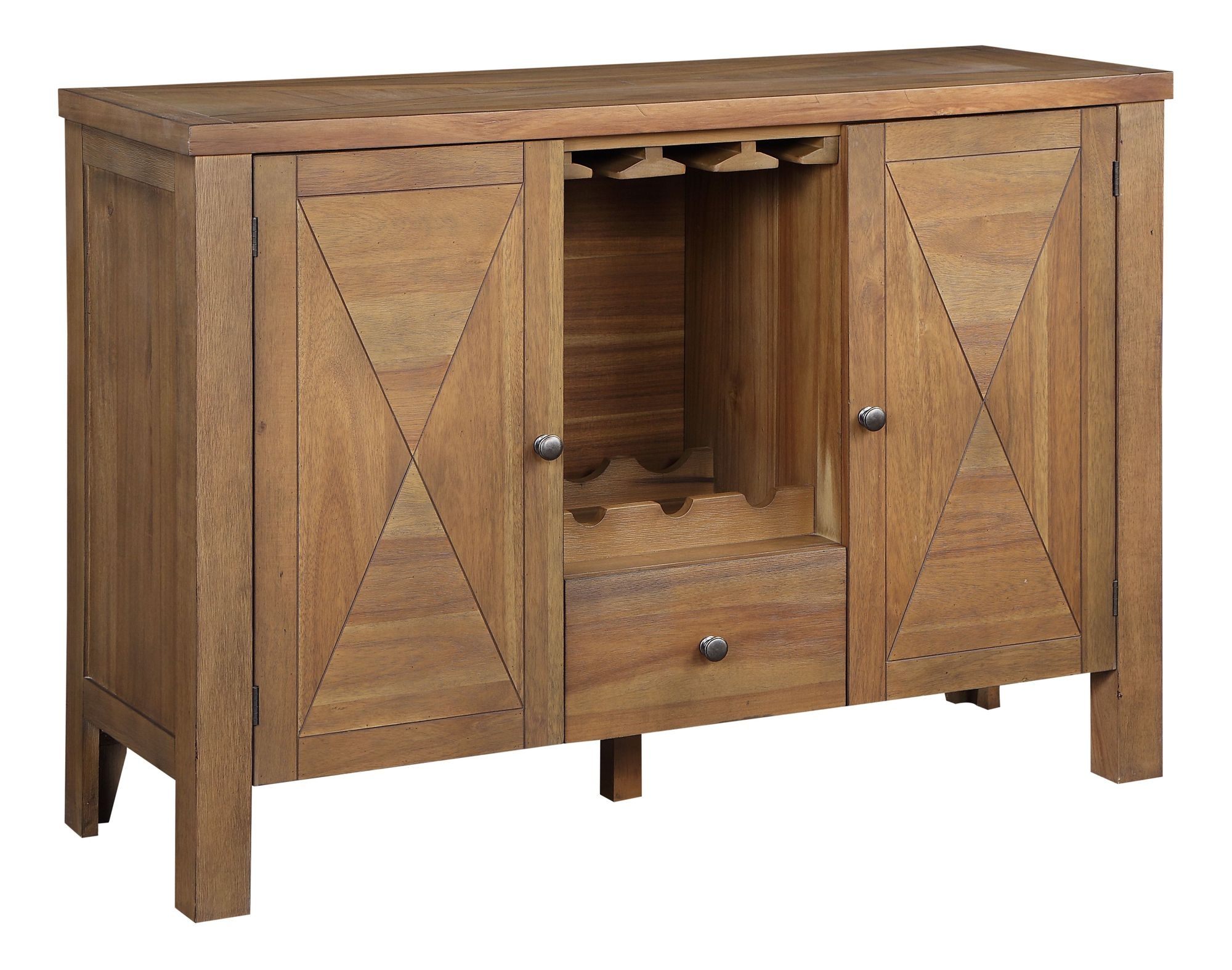 Pascaline Wood Server w/2 Doors & Drawer