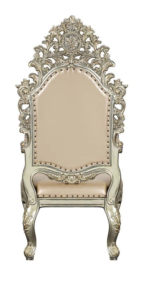 Sorina PU/Wood Tufted Dining Arm Chair