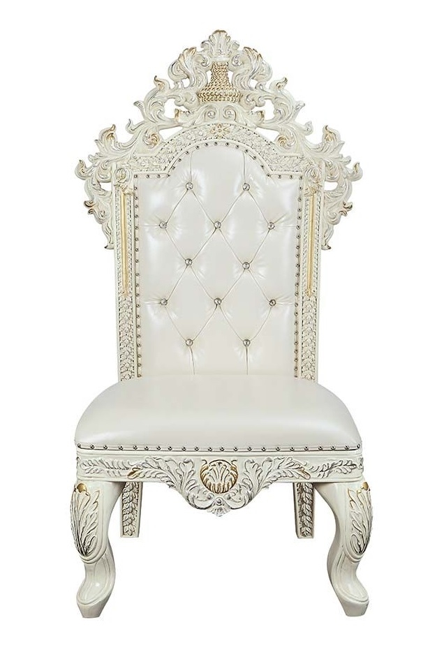 Adara PU/Wood Tufted Dining Side Chair