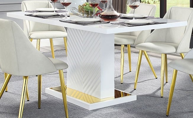 Gaines Wood Rectangular Dining Table