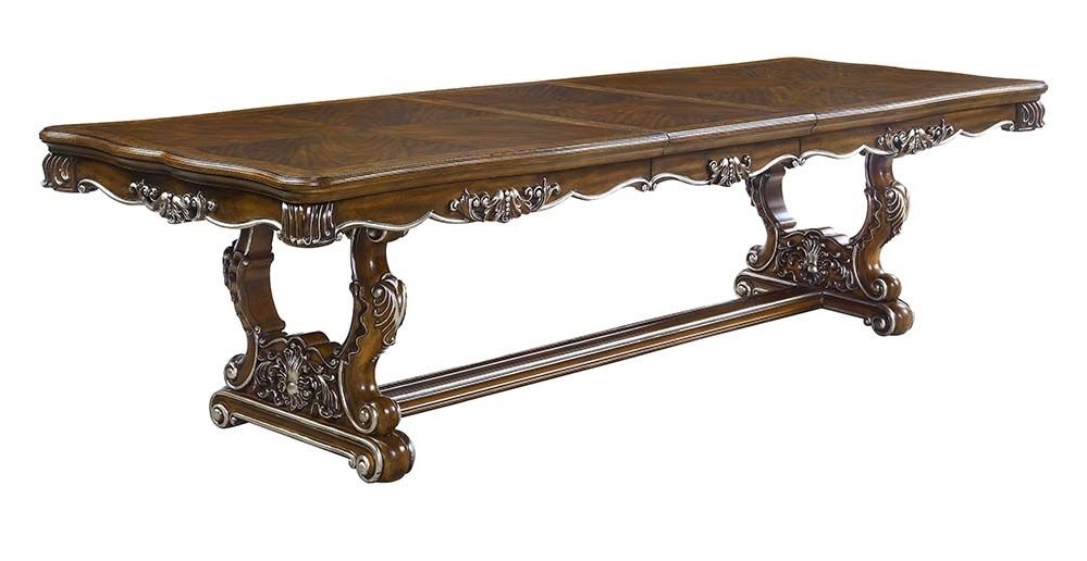 Latisha Wood Extendable Pedestal Dining Room Set