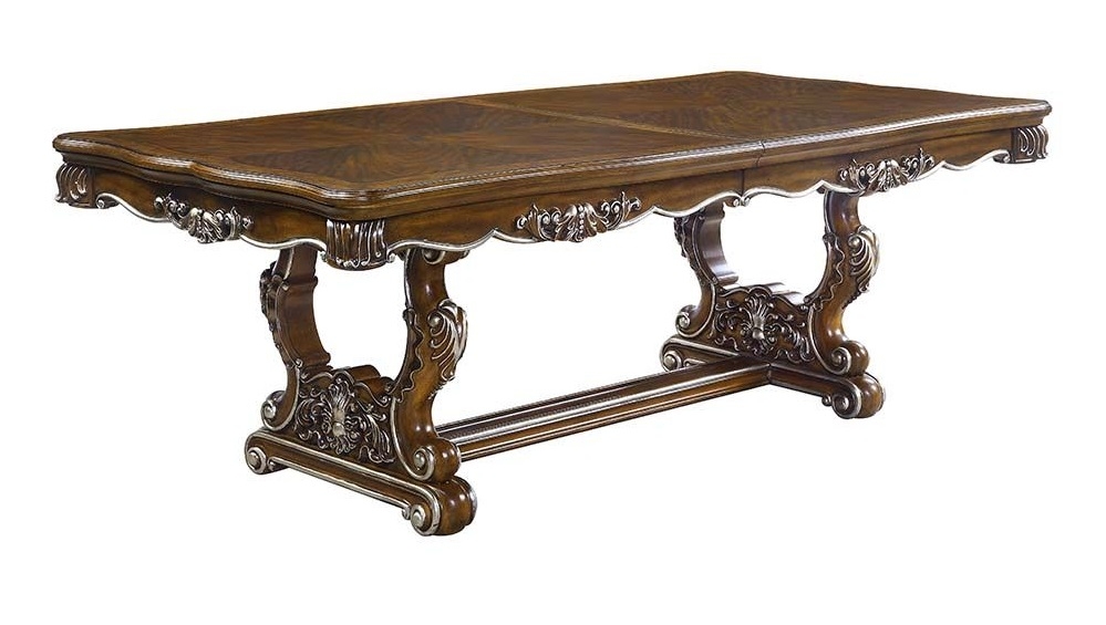 Latisha Wood Extendable Pedestal Dining Room Set