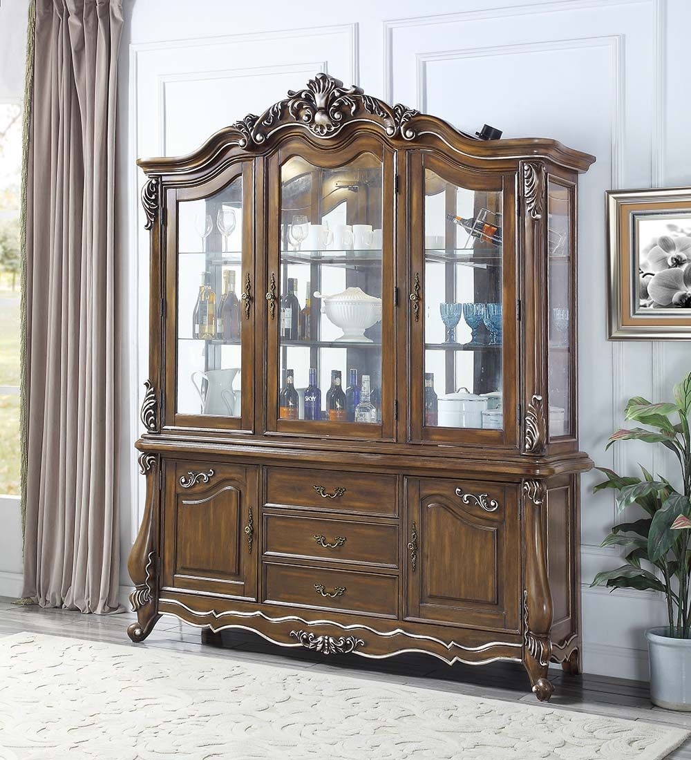 Latisha Glass/Wood China Cabinet