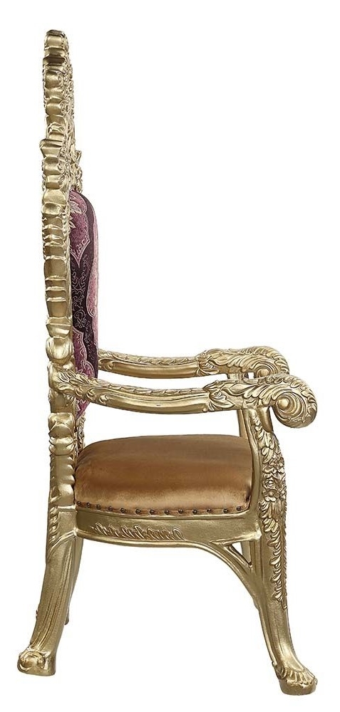Bernadette Fabric/Wood Dining Arm Chair