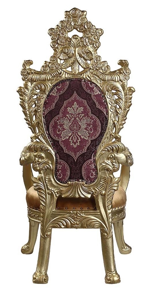 Bernadette Fabric/Wood Dining Arm Chair
