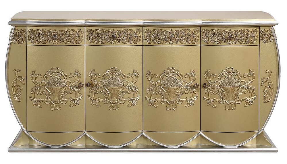 Bernadette Wood Server w/4 Doors & 4 Drawers