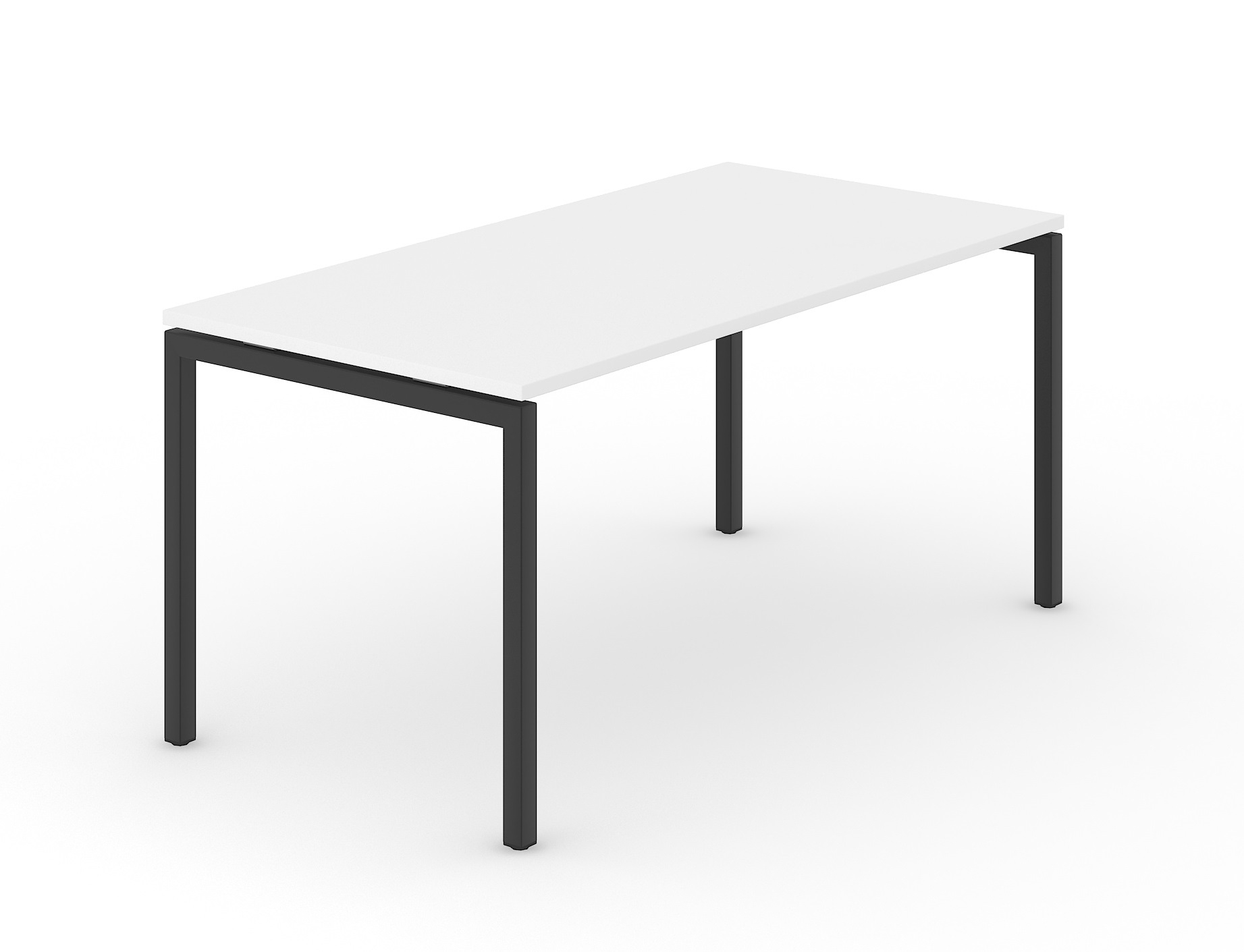 Nova U 55.1" Plain Office Desk w/Metal Frame