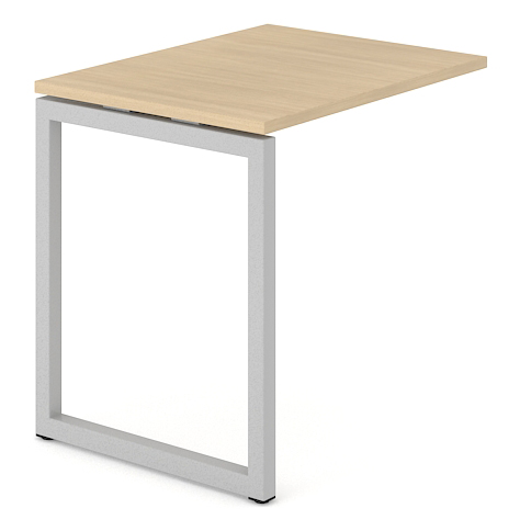 Nova O D56.7" Rectangular Office 4-Desk Bench w/4 Scallops