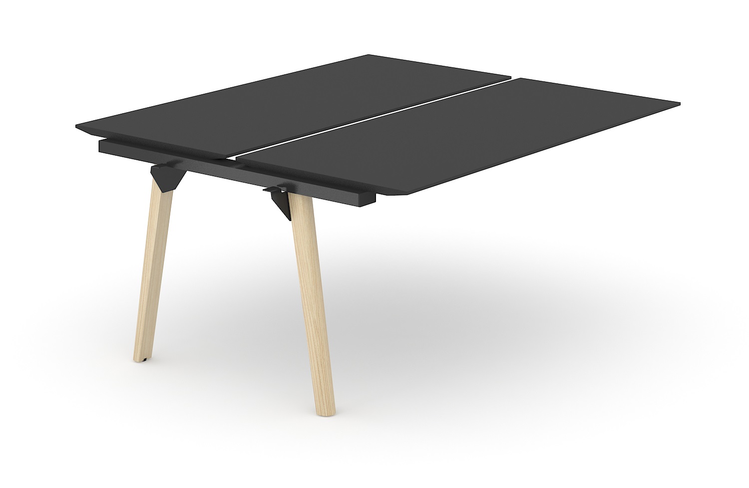 Nova Wood 188.7" Office 6-Desk Bench for 6 Persons