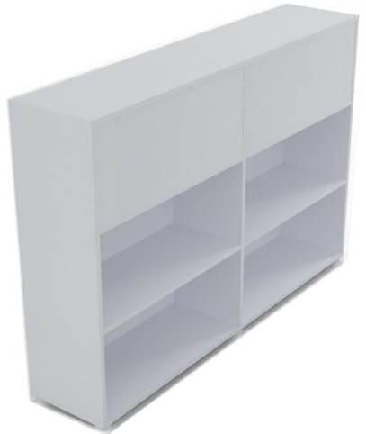 Nova Basic Double-Sided Bookcase by NARBUTAS