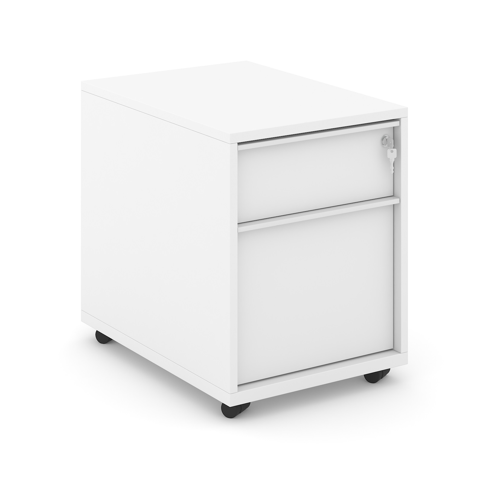 Nova W16.9" Mobile Pedestal w/2 Drawers & Central Locking
