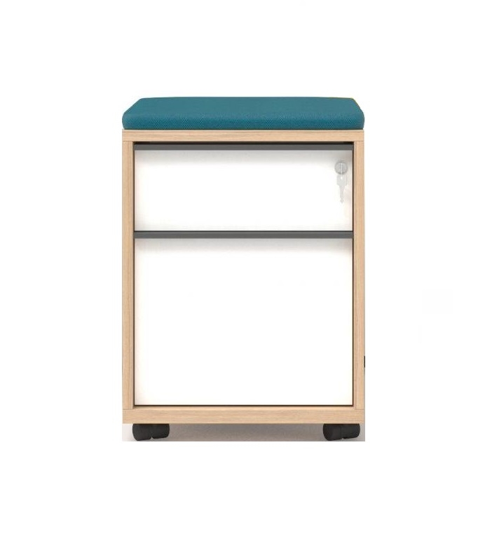 Nova W16.9" Mobile Pedestal w/2 Drawers & Central Locking