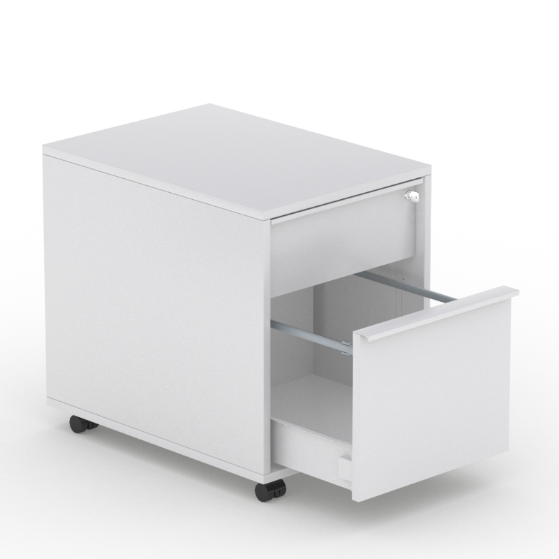 Nova W16.9" Mobile Pedestal w/2 Drawers & Central Locking