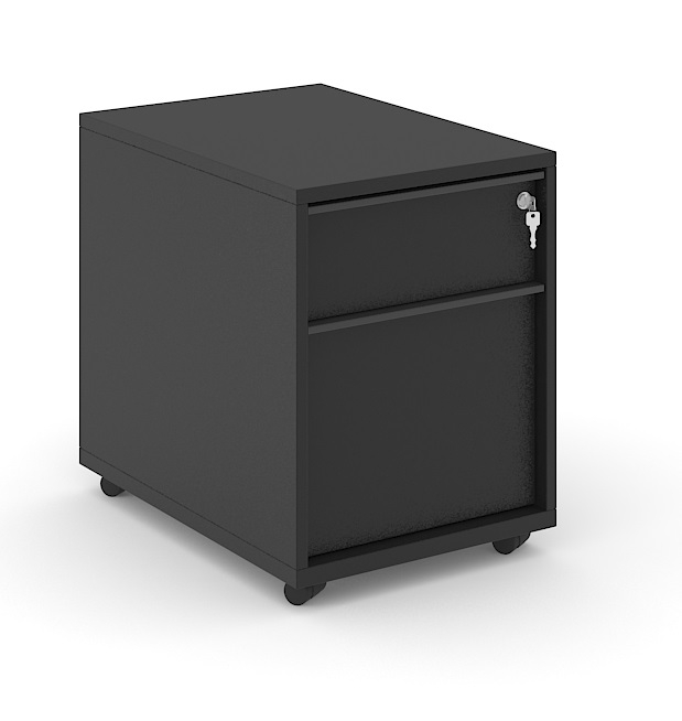Nova W16.9" Mobile Pedestal w/2 Drawers & Central Locking