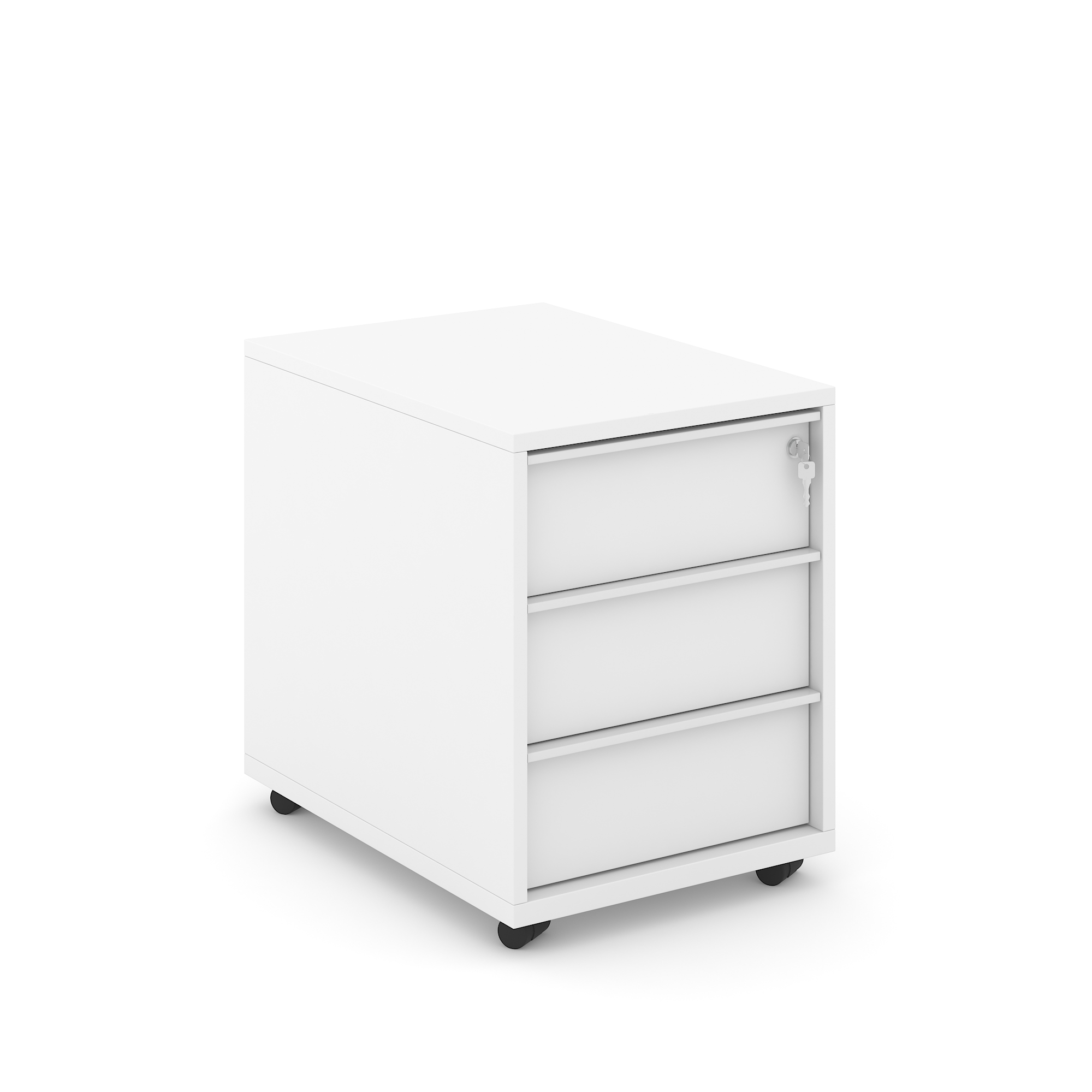 Nova W16.9" Whitened Mobile Pedestal