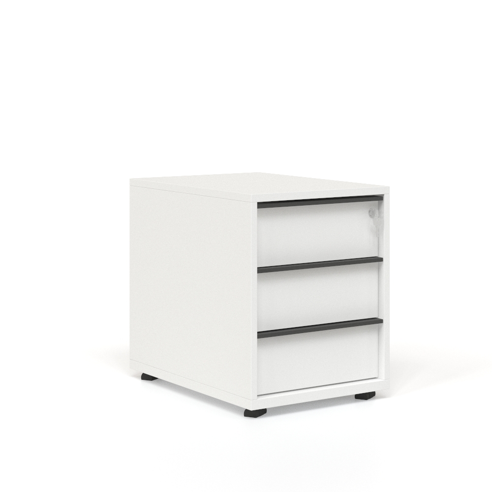 Nova W16.9" Whitened Oak Mobile Pedestal