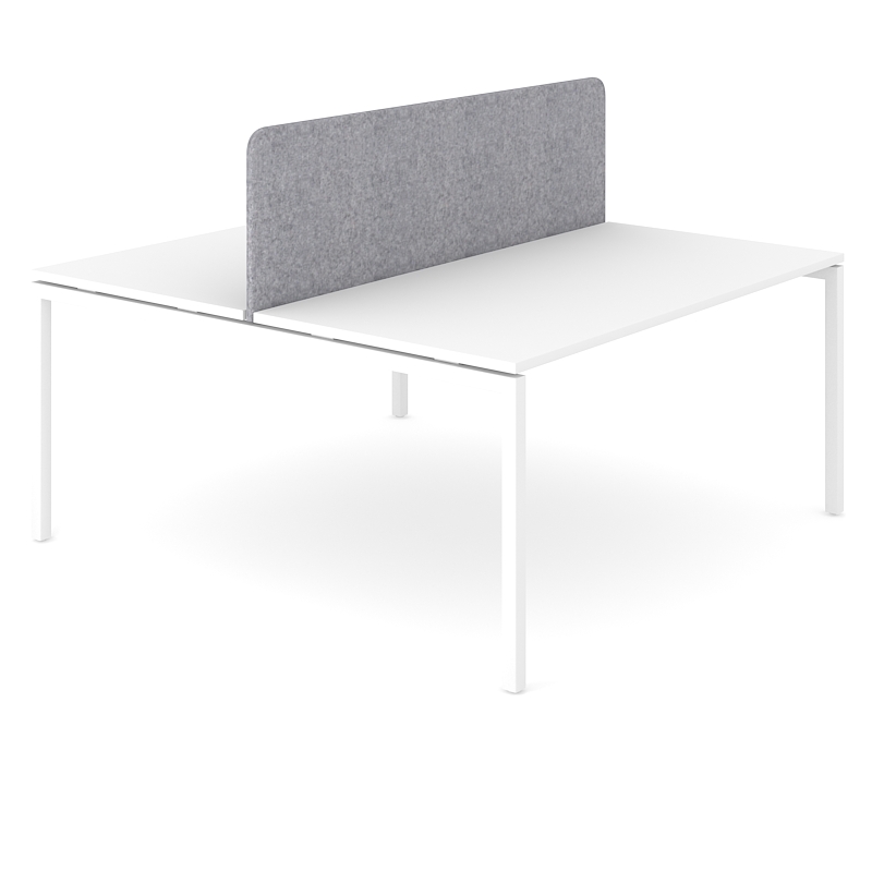 Motion Electric Height Adjustable Office 2-Desk Bench