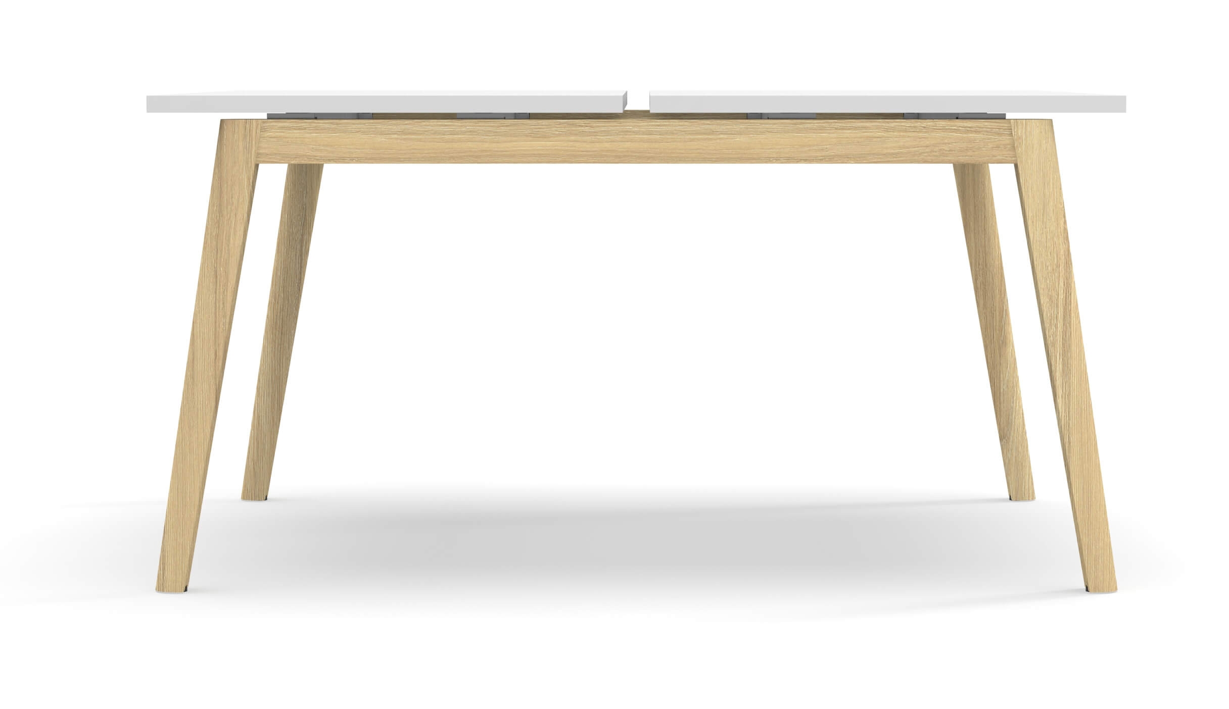 Nova Wood 62.9" Melamine Office 2-Desk Bench