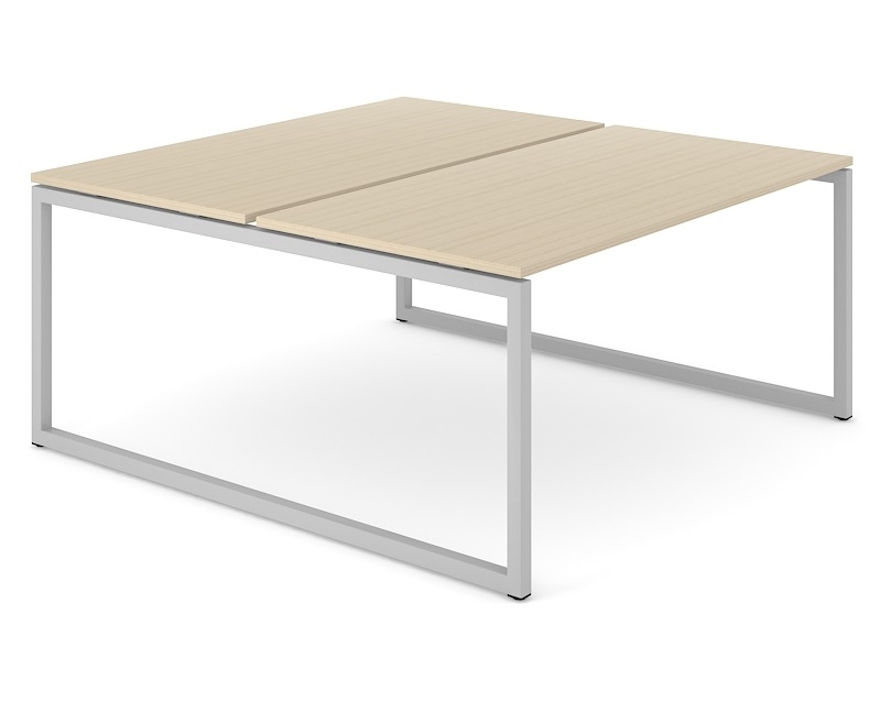Nova O 62.9" Office 2-Desk Bench w/Metal Frame