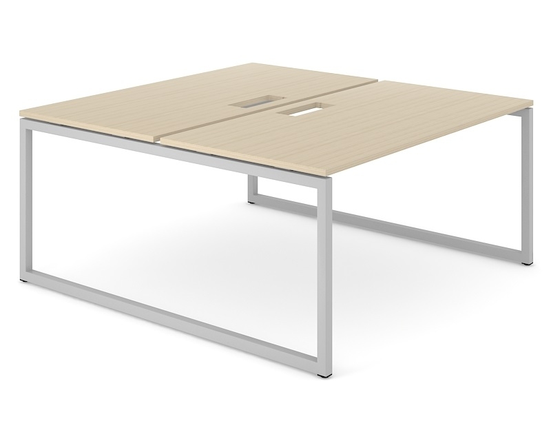 Nova O 62.9" Office 2-Desk Bench w/Metal Frame