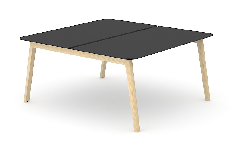 Desk with Wooden Frame