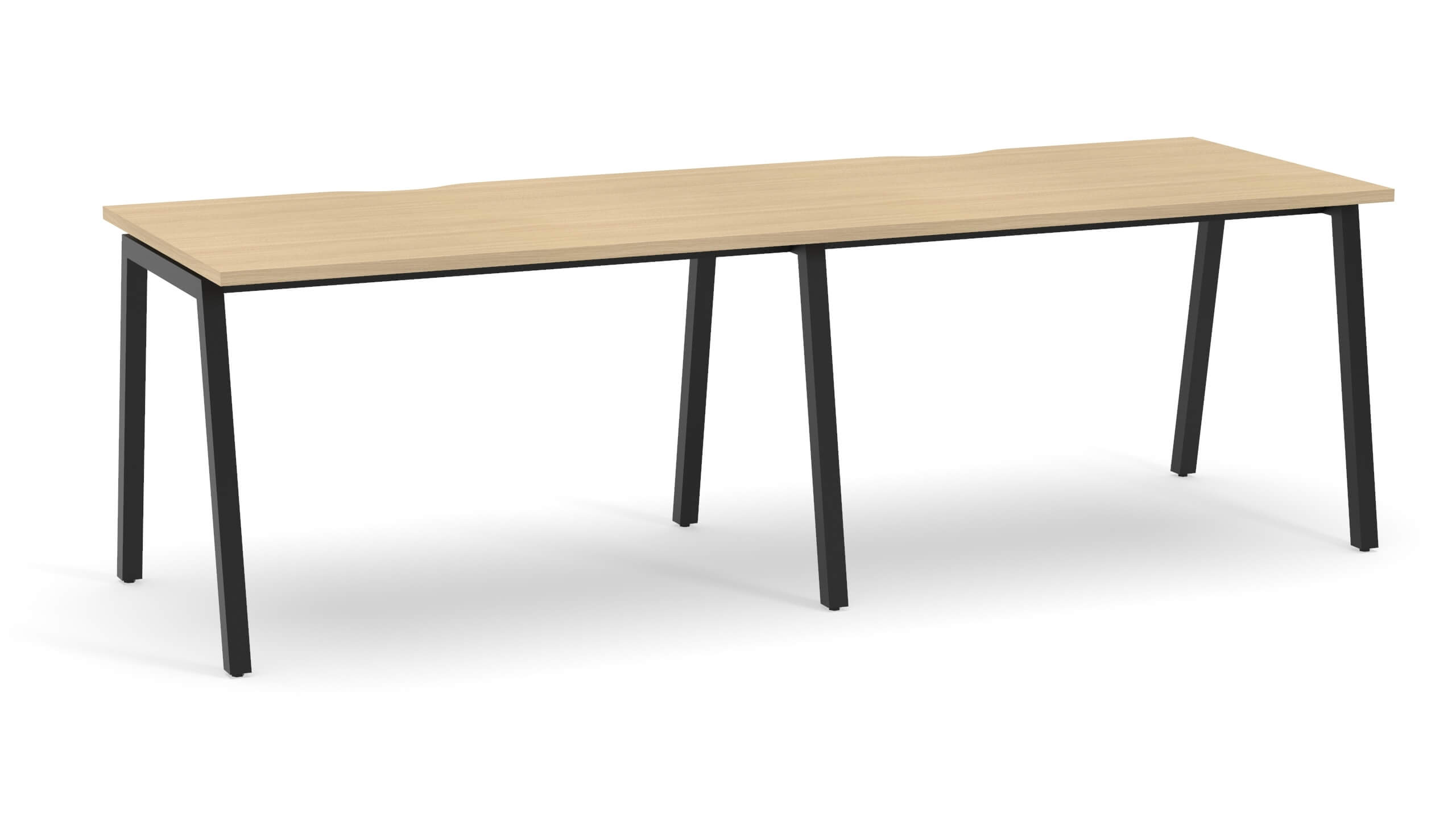 Nova A 141.6" Single Row Office 2-Desk Bench w/Metal Frame