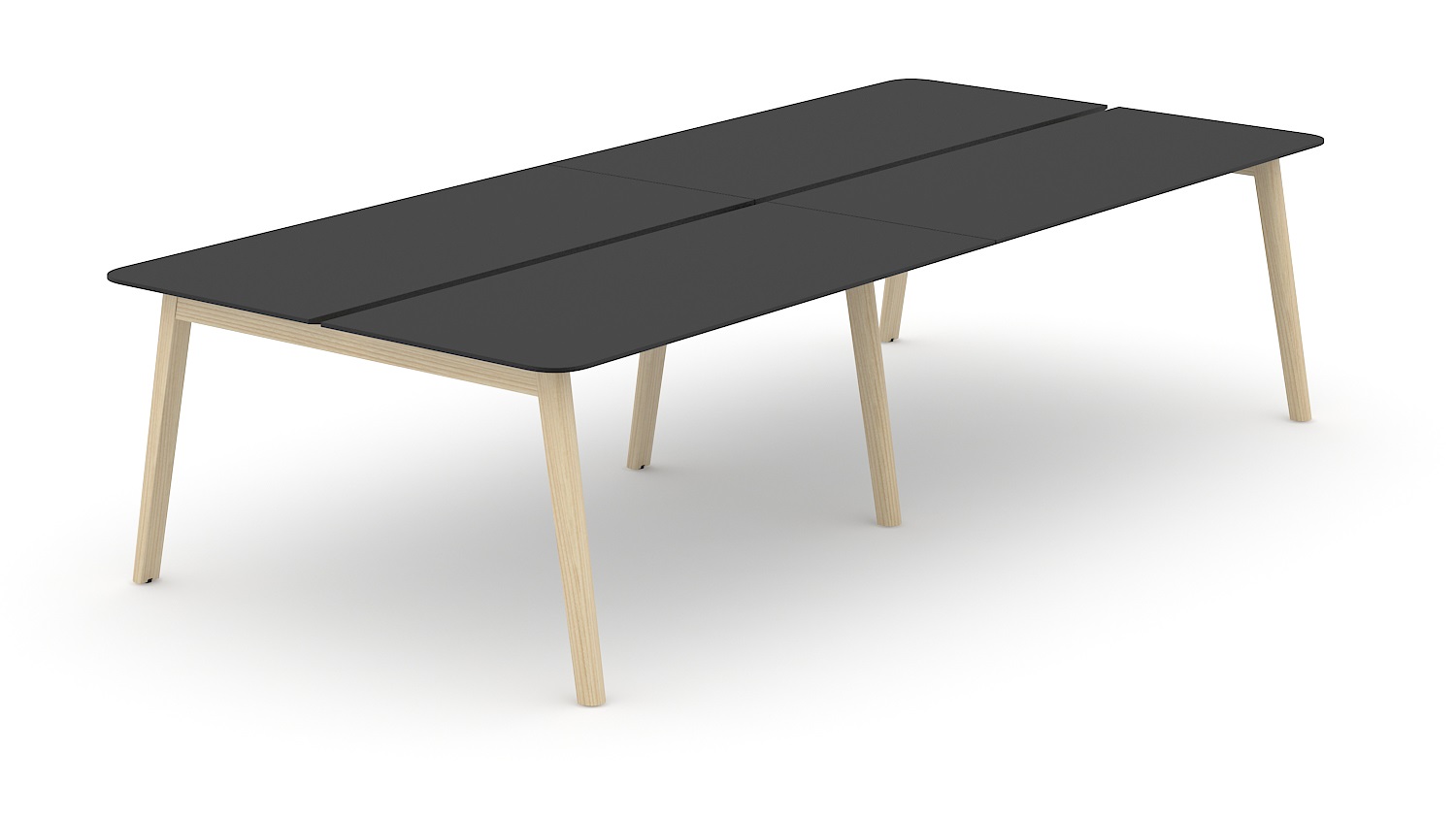 Nova Wood 188.7" Office 6-Desk Bench for 6 Persons