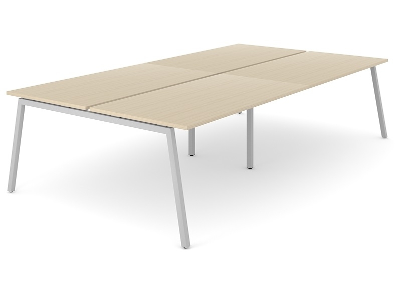 Nova A 94.4" Office 4-Desk Bench w/Metal Frame