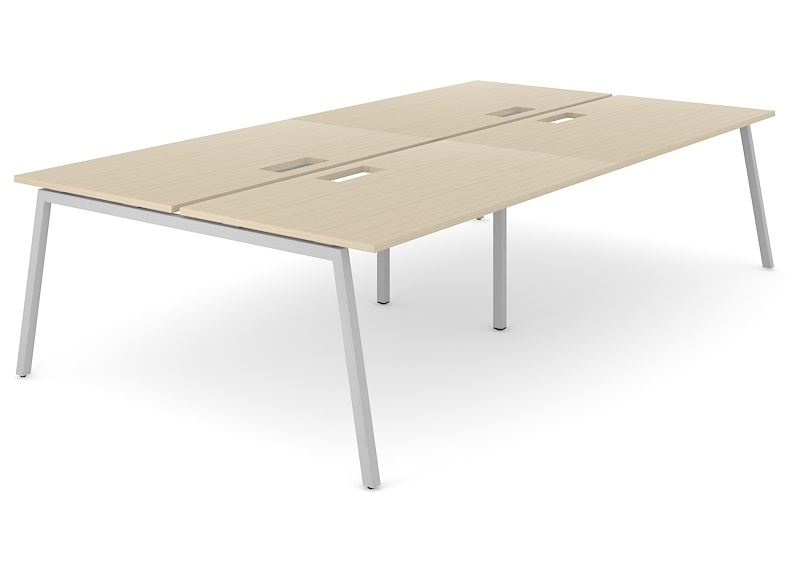 NARBUTAS Metal Frame Nova Office 4-Desk Bench
