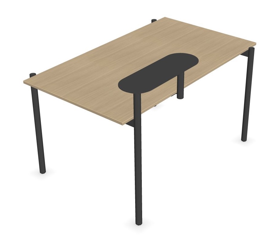 Zedo Single Office Desk for 1 Person w/Side Shelf