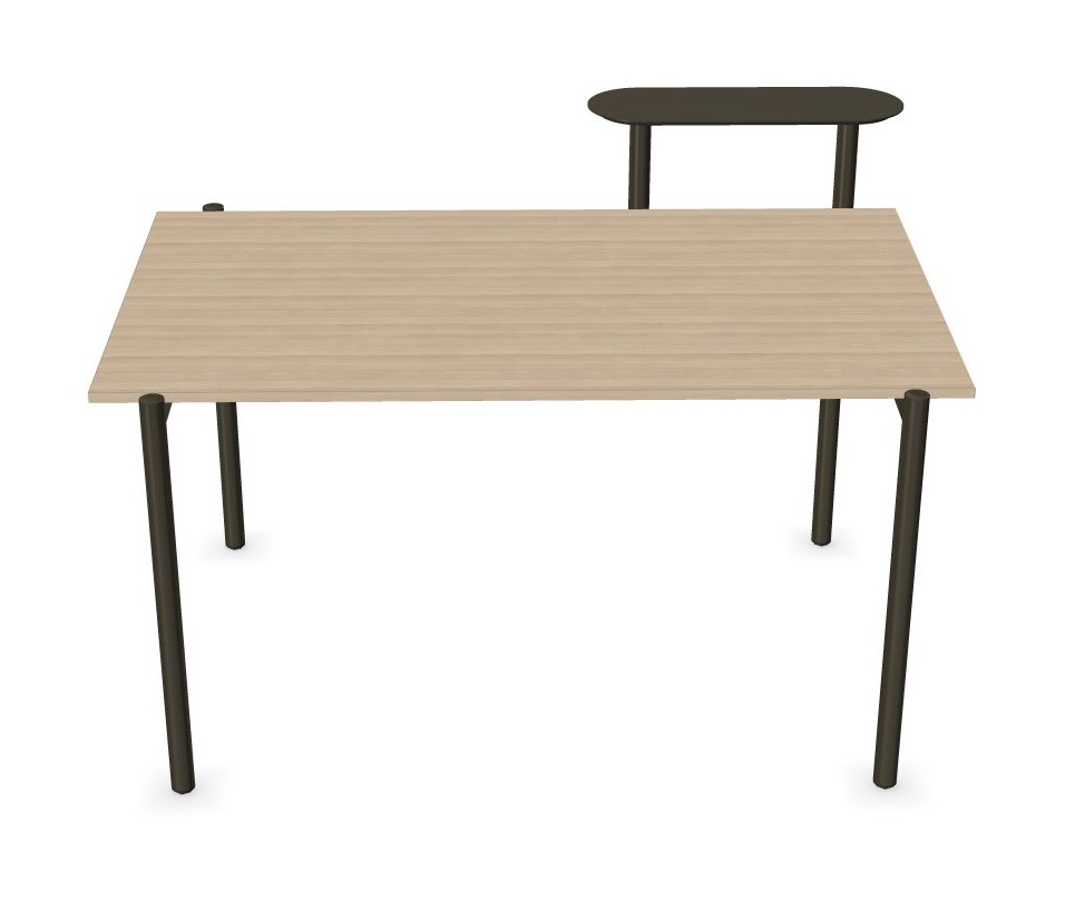Zedo Single Office Desk for 1 Person w/Side Shelf