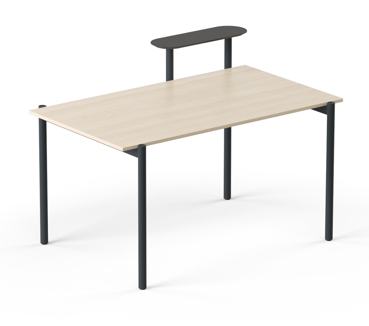 Zedo Single Office Desk for 1 Person w/Side Shelf