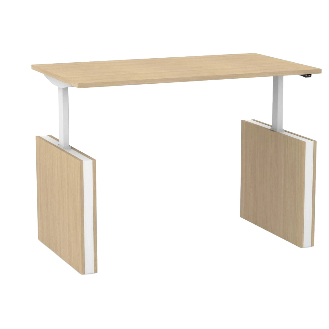 Motion 70.8" Electric Adjustable Office Desk w/2 Level Columns and Panel Legs