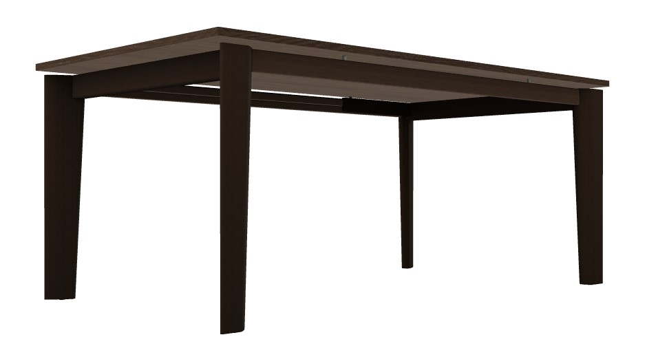 Dogma W70.9"-94.5" Rectangular Wood Veneer//Wood Extendable Dining Table