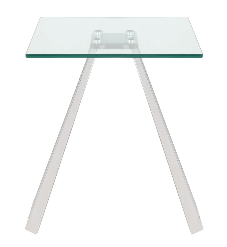 Dominique Glass Square Lamp Table