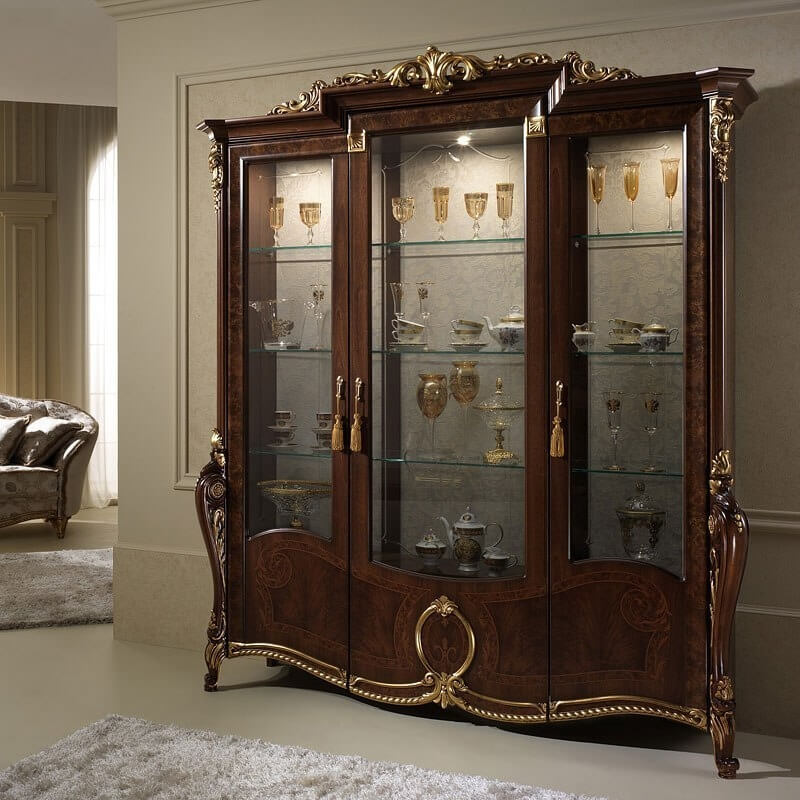 ESF Furniture Arredoclassic Italy Donatello 3-Door China Cabinet - Thumbnail 2
