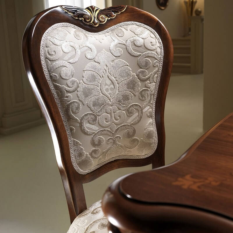 Donatello Classic Fabric Dining Chair by ESF Furniture