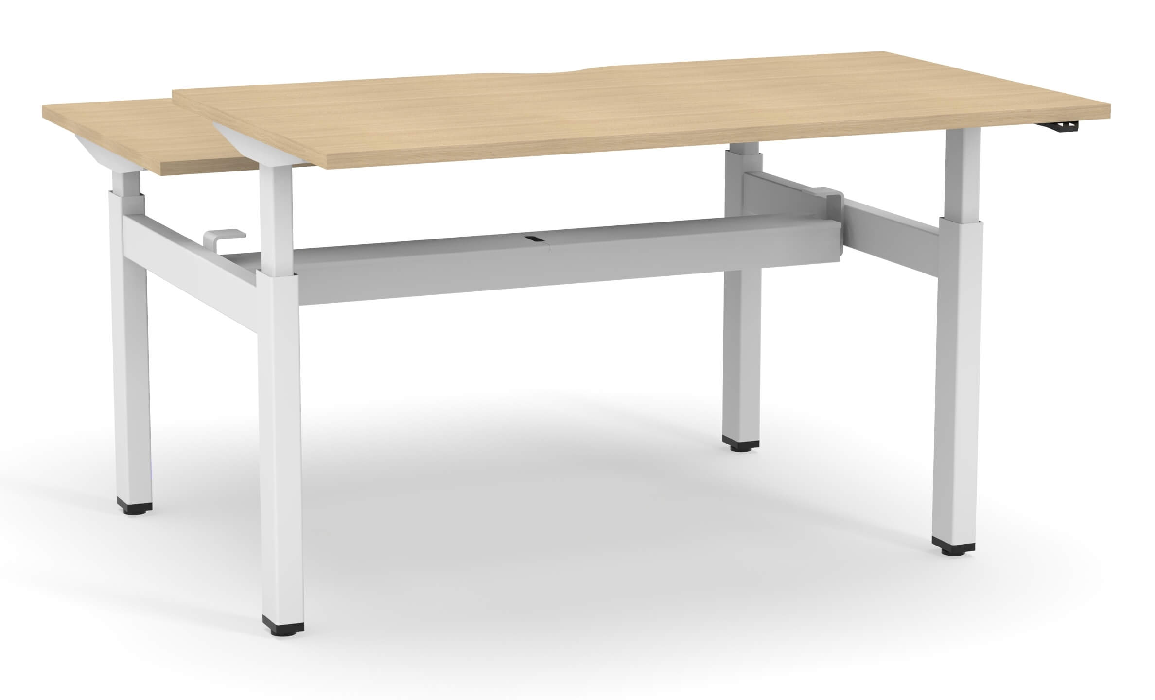 NARBUTAS Motion 70.8&quot Electric Adj 2-Desk Bench